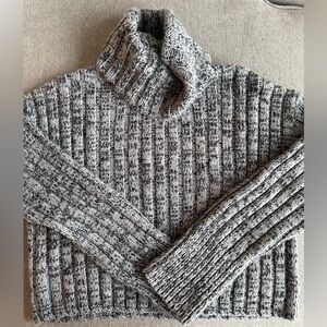 Urban Outfitters Gray/Blue Ribbed Turtleneck Sweater